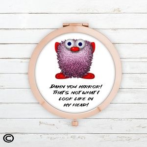 Funny Motivational Compact Mirrors